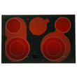 Ge Maintop Glass Assembly for GE JS645DL8WW - Part WB62X45229