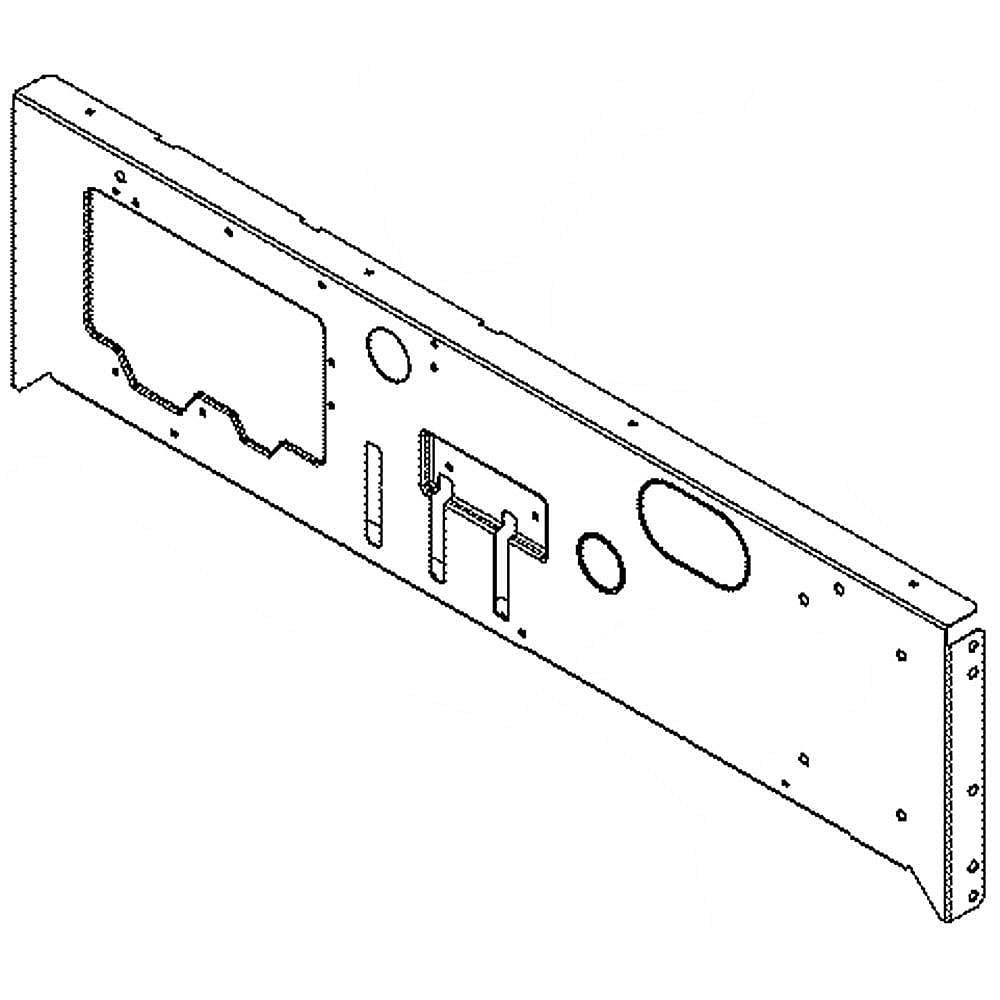 GE Part #wb63K10203, Rear Broil Panel | 33.30 x 9.30 x 2.90