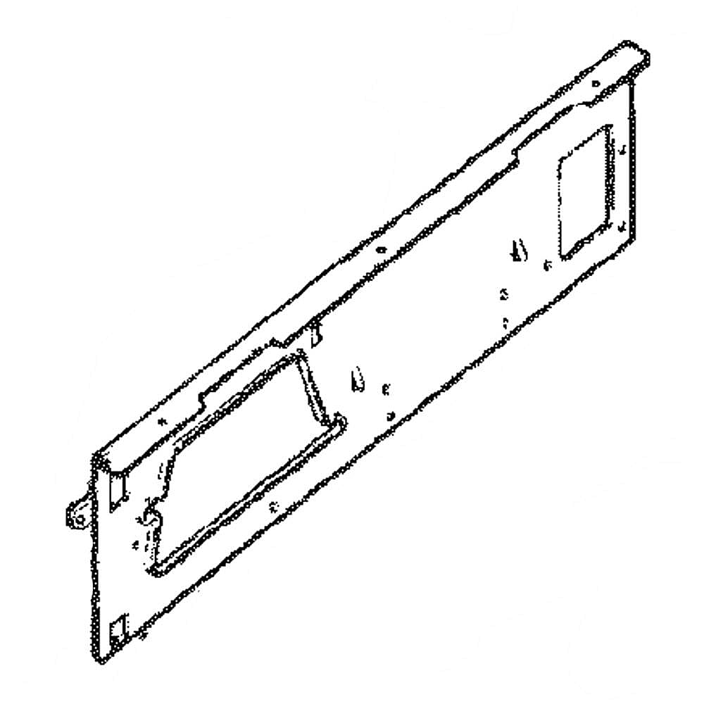 GE Part #wb63K2, Side Broiler Panel | 33.20 x 9.00 x 2.80