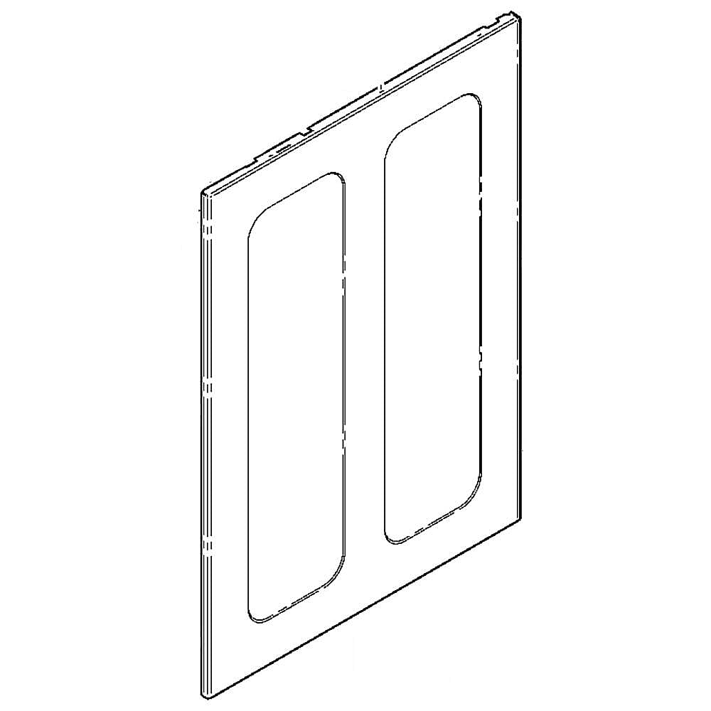 Part #wb63T10121, Range Panel / 40.80 x 25.40 x 2.80