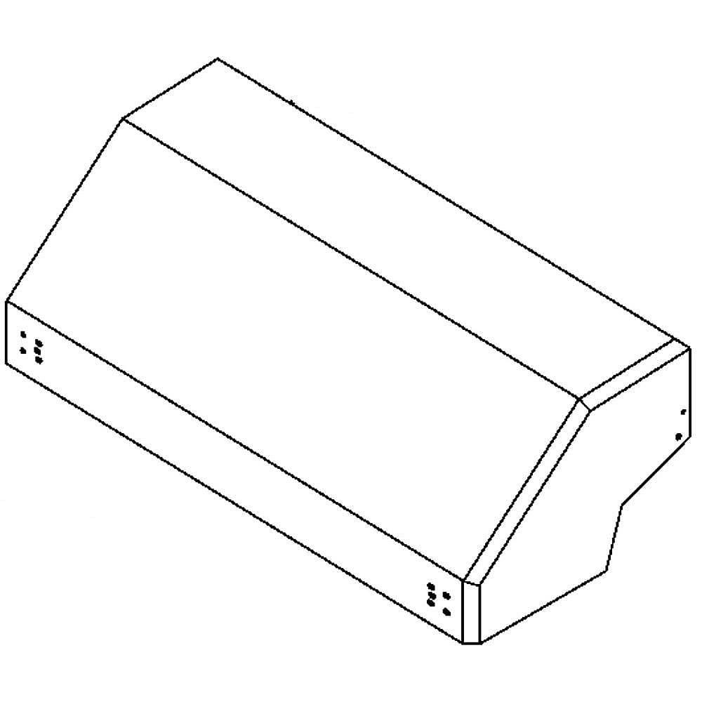 GE Part #wb63X10067, Front Hood L | 61.00 x 26.00 x 22.00