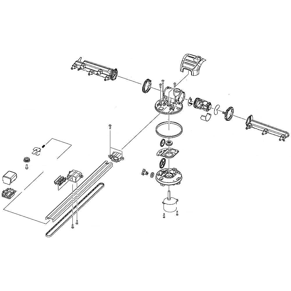 Part #dd97-00484D, Samsung Dishwasher Waterwall Spray Arm Assembly / 24.41 x 18.11 x 7.09