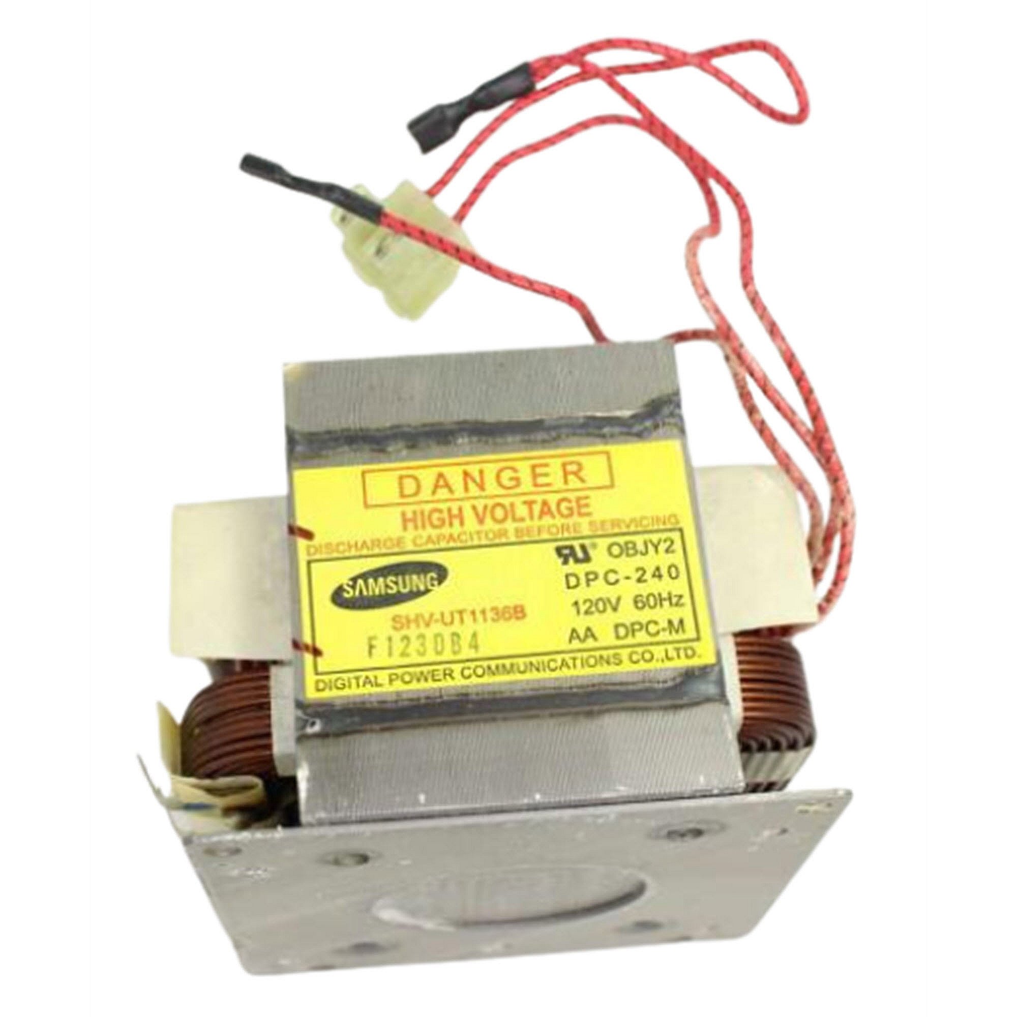 Samsung Part #de26-00129B, Microwave High-Voltage Transformer