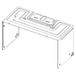 Microwave/hood Panel for Samsung ME16A4021AB/AA-00 - Part DE64-02083T