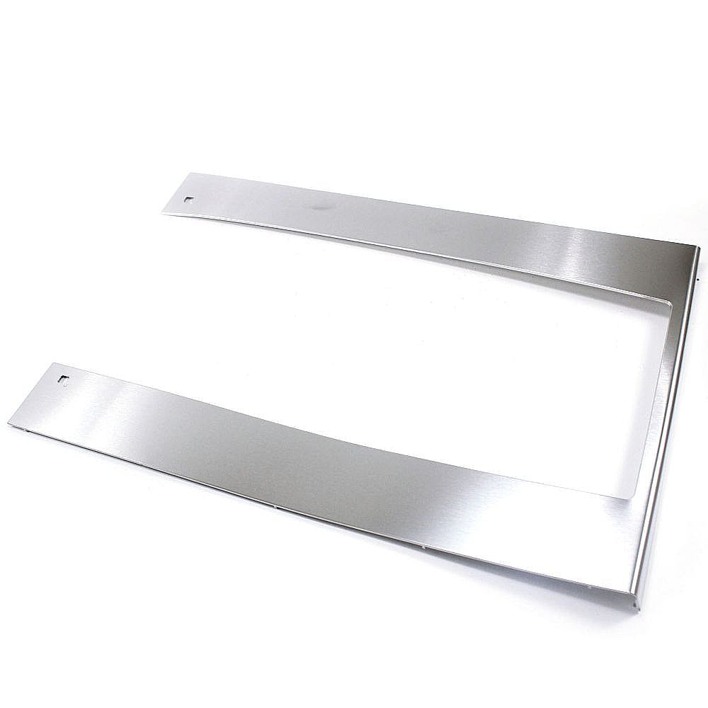 Part #de64-02527A, Microwave Door Outer Panel Trim (Stainless)