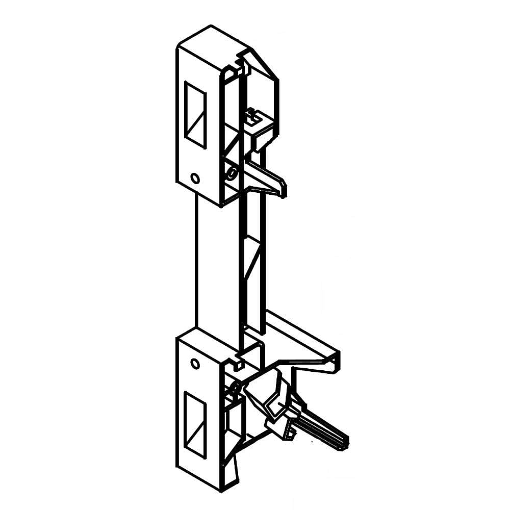 Part #de66-00168B, Microwave Door Latch Housing / 7.87 x 1.97 x 1.57