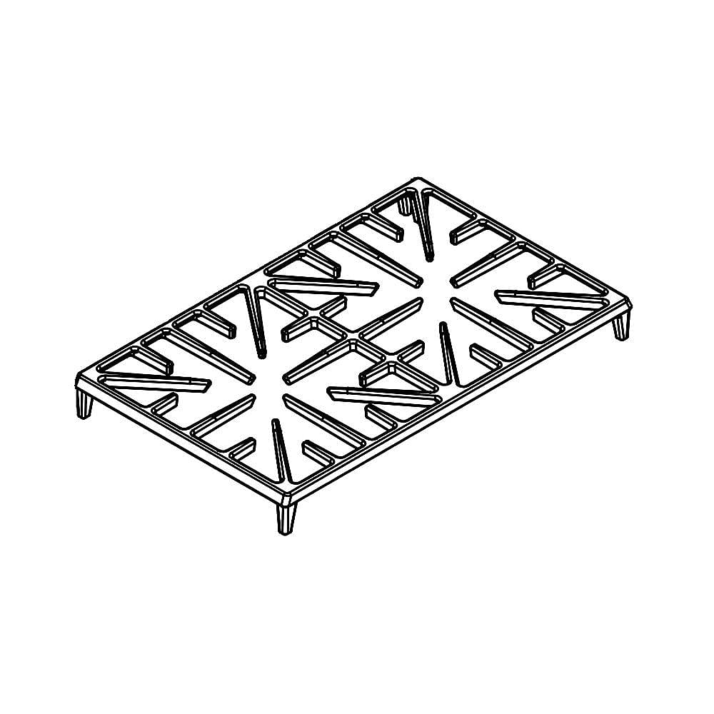 Part #de81-02313A, Range Surface Burner Grate, 14 X 23-In