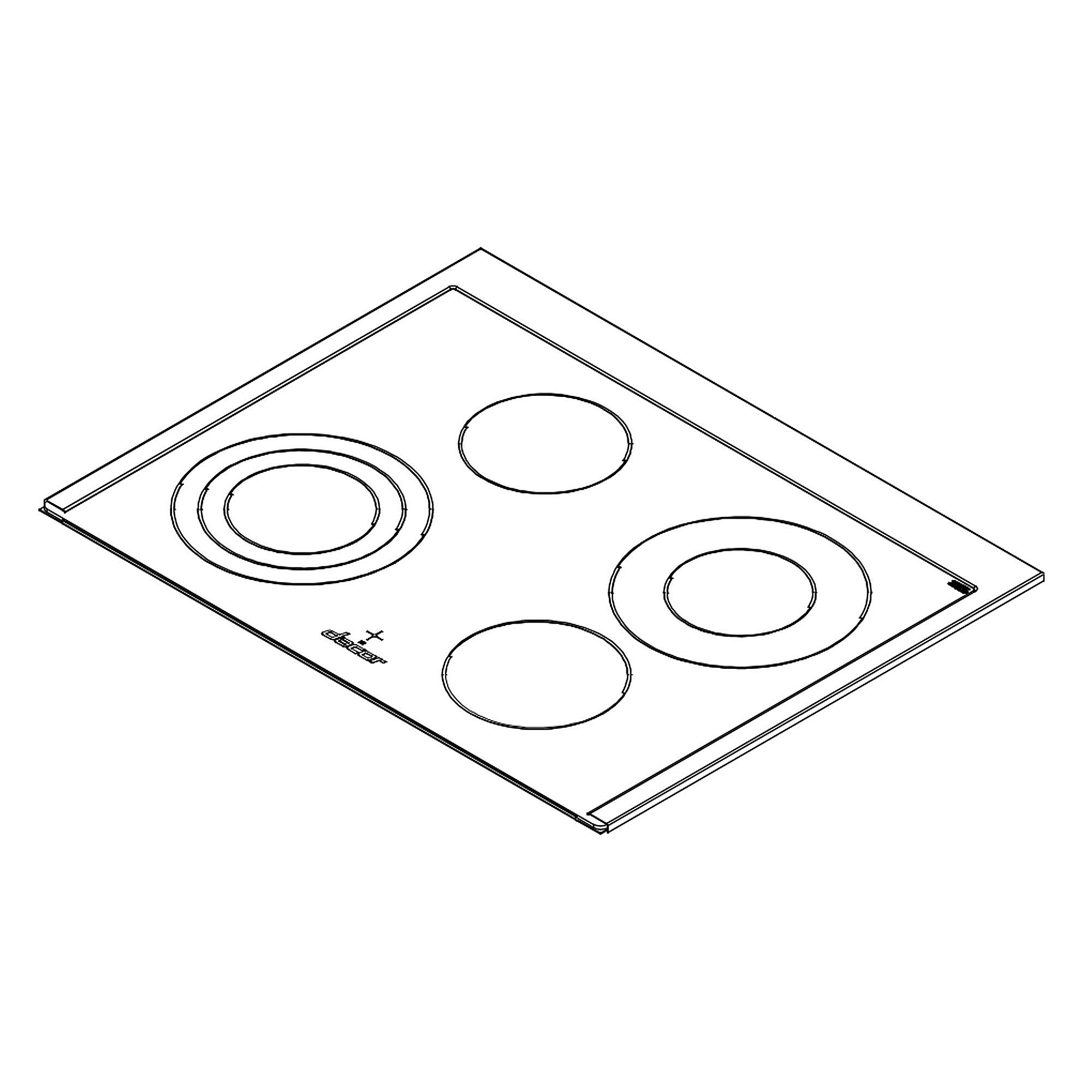 Part #de81-08481A, Range Main Top