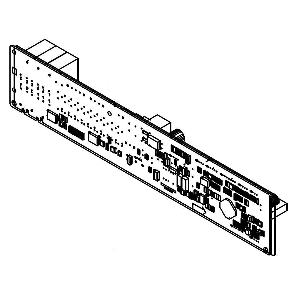 Part #de92-03729P, Wall Oven Microwave Electronic Control Board / 12.60 x 4.72 x 2.36