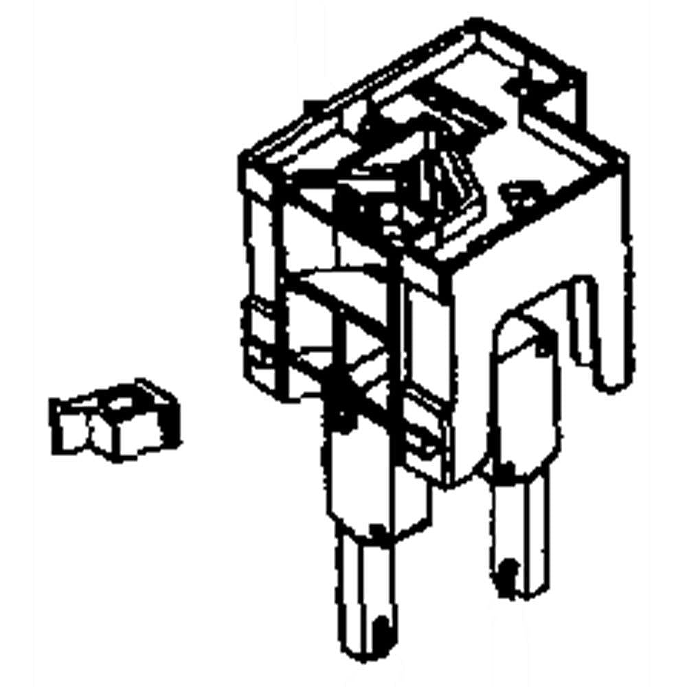 Part #de94-02068A, Microwave Door Latch Housing, Lower Left / 3.74 x 2.56 x 0.98