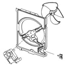 Microwave Cooling Fan Motor Assembly DE94-02367E