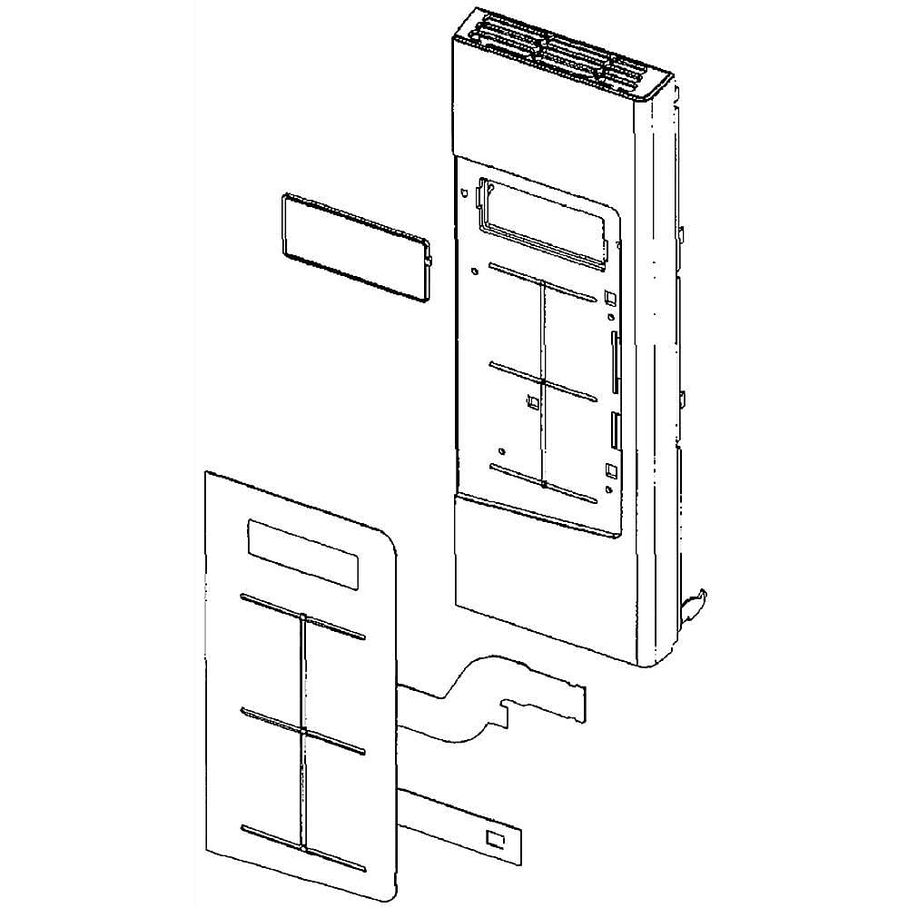 Part #de94-03162D, Samsung Microwave Control Panel Assembly / 8.11 x 17.56 x 3.23