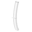 Microwave Door Handle for Samsung ME19R7041FG/AA-00 - Part DE94-04309B
