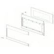 Samsung Microwave Door Outer Panel Assembly for Samsung ME17R7021ES/AA-00 - Part DE94-04310A
