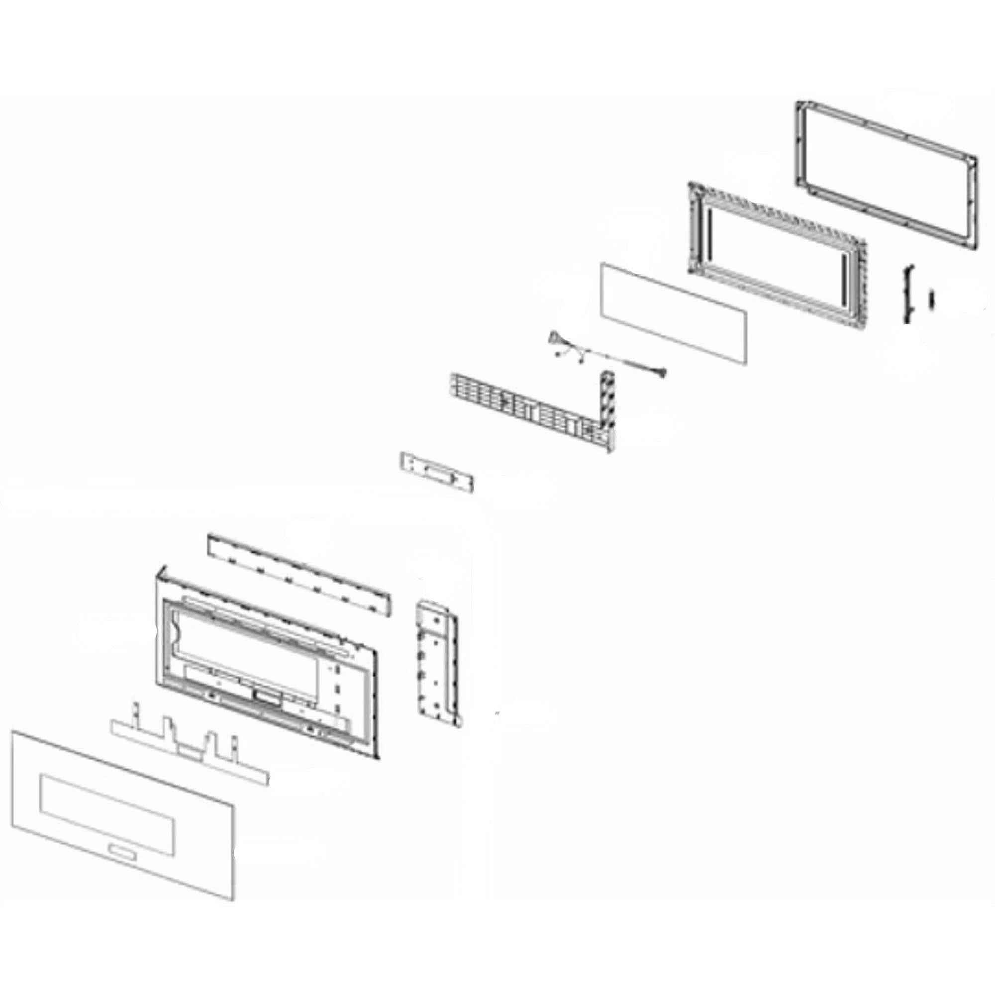 Part #de94-05320A, Samsung Assembly Door-Module;me21B706B12/aa, pc, clean