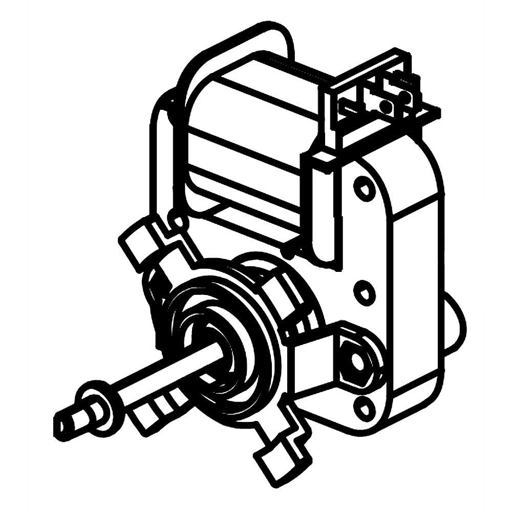 Part #dg31-00014C, Range Convection Fan Motor / 5.35 x 3.46 x 3.62