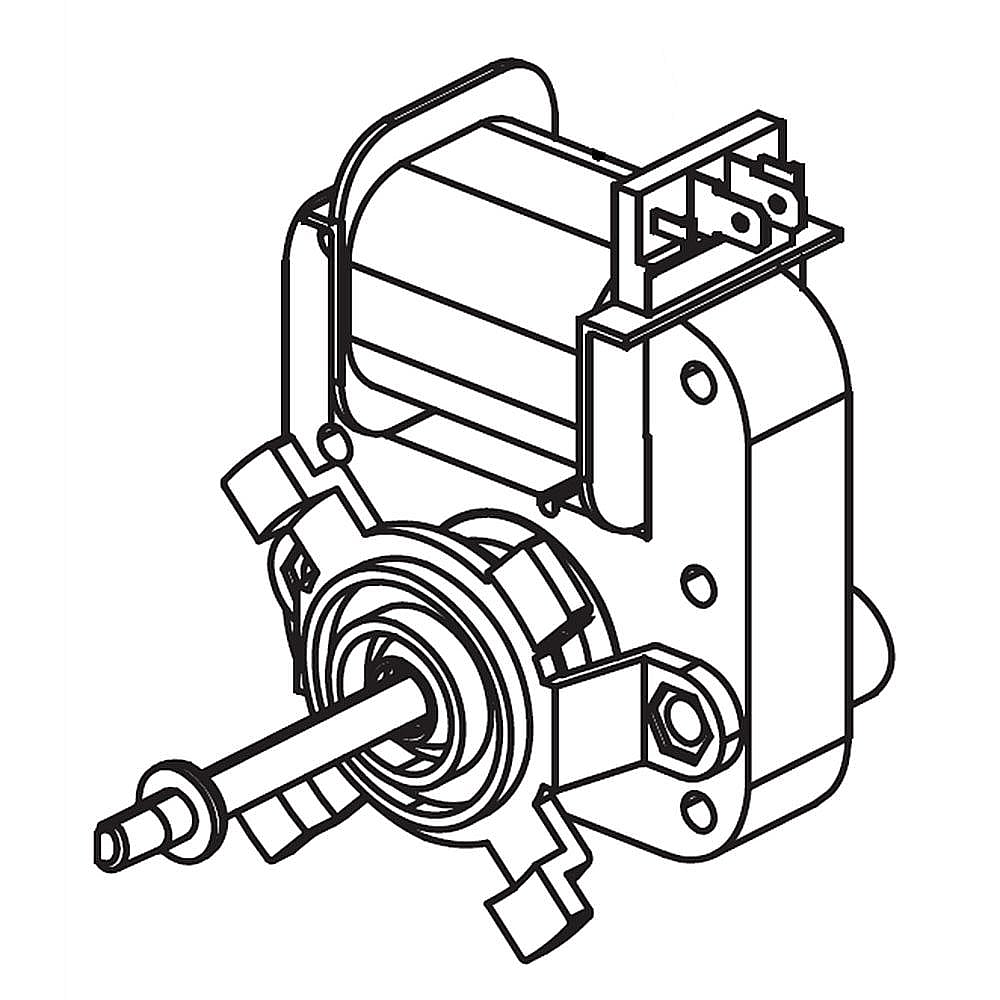 Part #dg31-00022A, Range Convection Fan Motor / 5.51 x 5.12 x 3.94