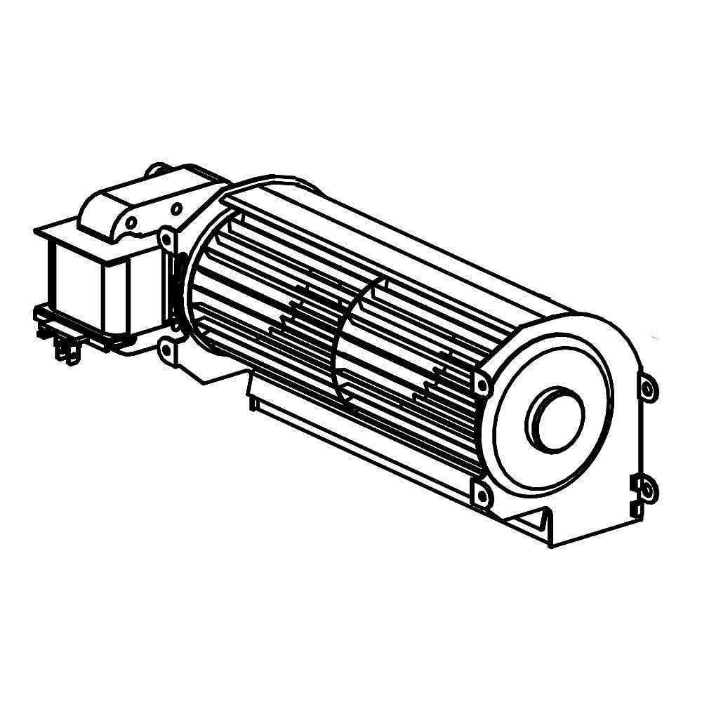 Part #dg31-00026B, Wall Oven Cooling Fan / 11.02 x 4.72 x 3.54