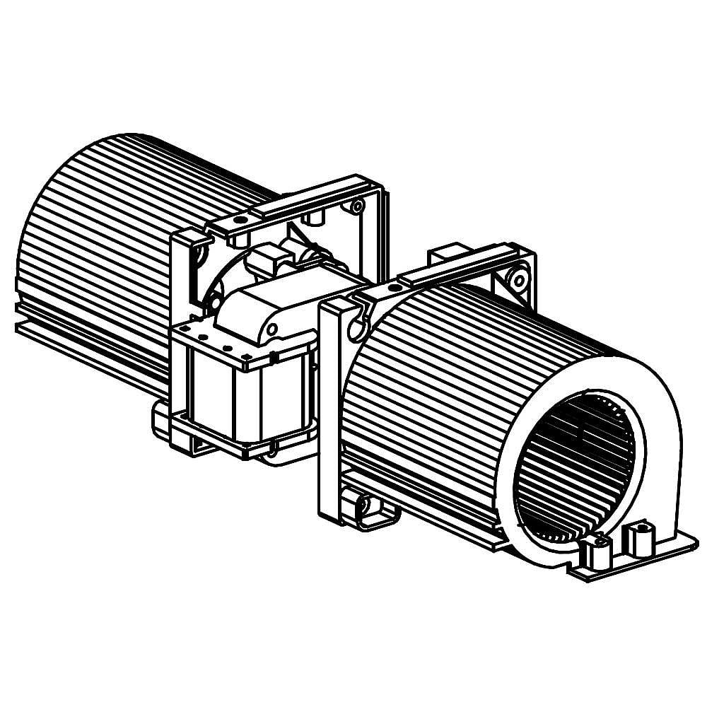 Part #dg31-00027A, Wall Oven Cooling Fan Assembly / 14.96 x 4.72 x 14.96