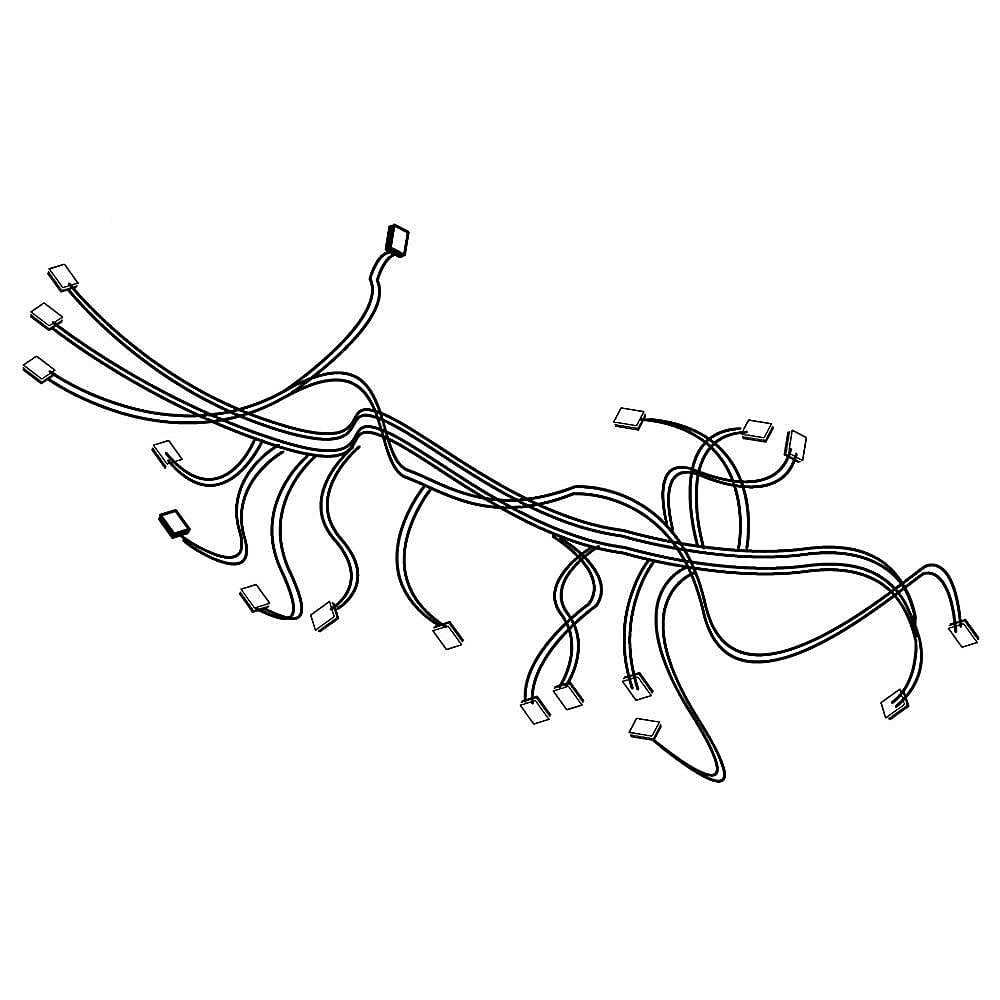 Samsung Part #dg39-00017A, Range Main Top Wire Harness