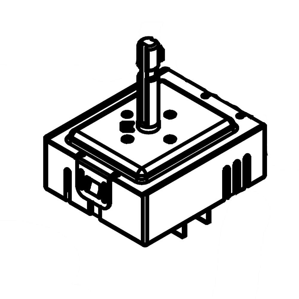 Part #dg44-01010A, Cooktop Element Control Switch / 3.94 x 3.15 x 1.97