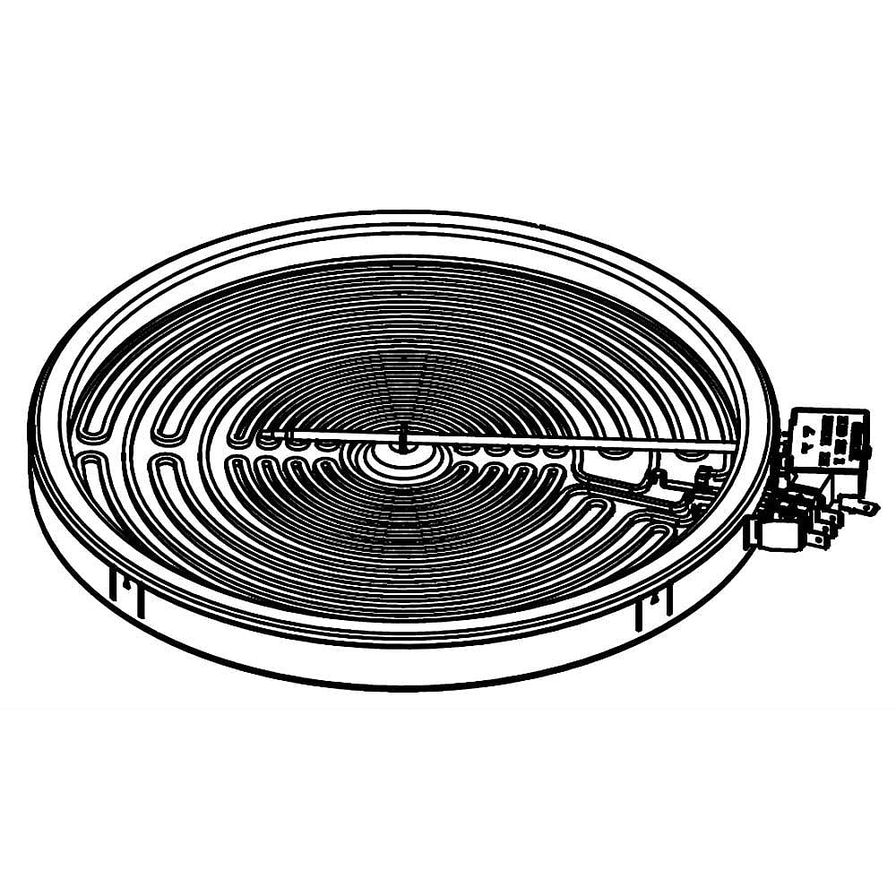 Part #dg47-00067A, Range Dual Radiant Surface Element / 14.25 x 14.25 x 8.50