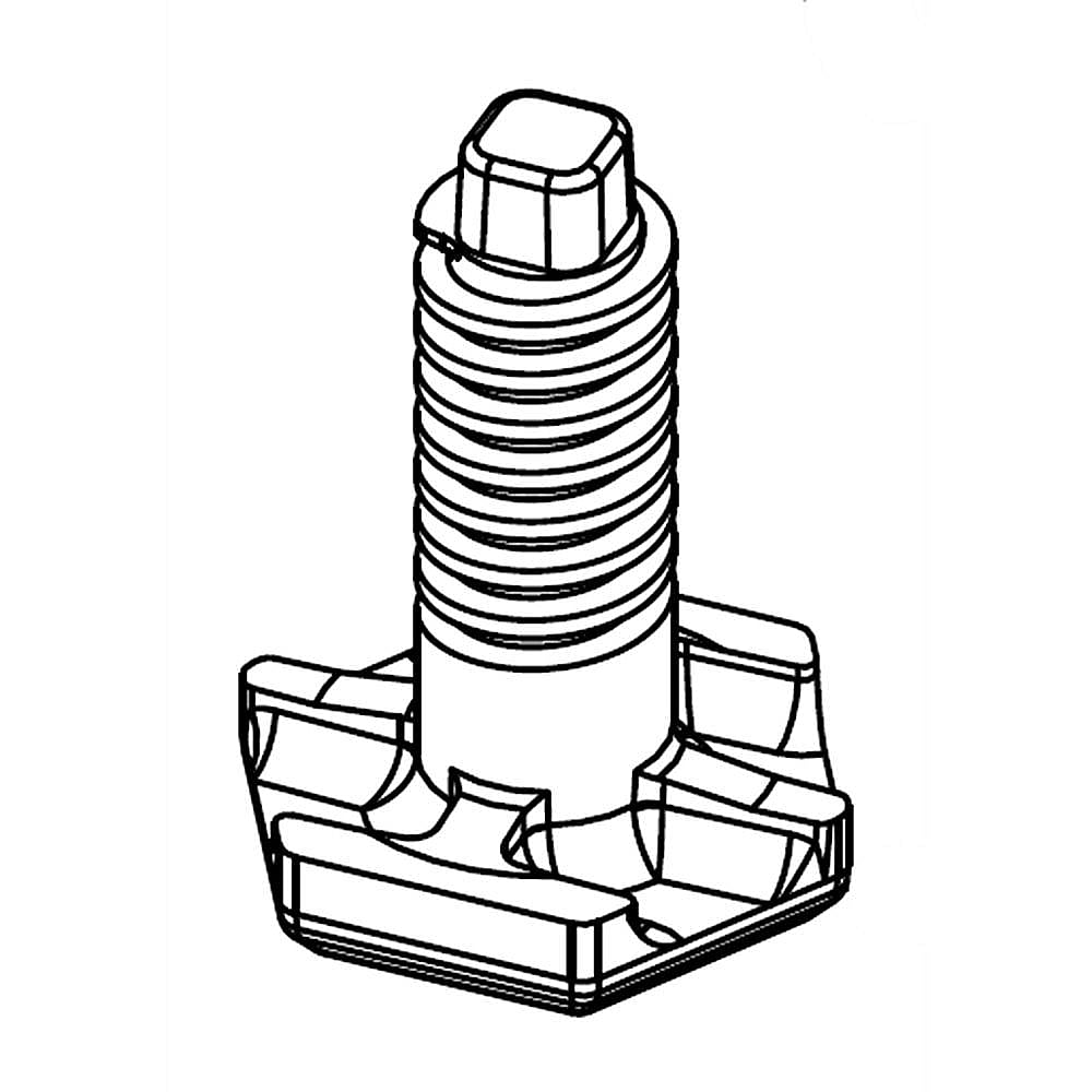 Part #dg61-00525A, Range Leveling Leg / 2.76 x 1.97 x 1.97