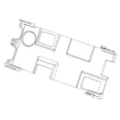 Cover Pcb-led for Samsung NX60T8111SS/AA-03 - Part DG63-00697A