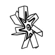Fan for Samsung NV51K6650DS/AA-00 - Part DG67-00120A