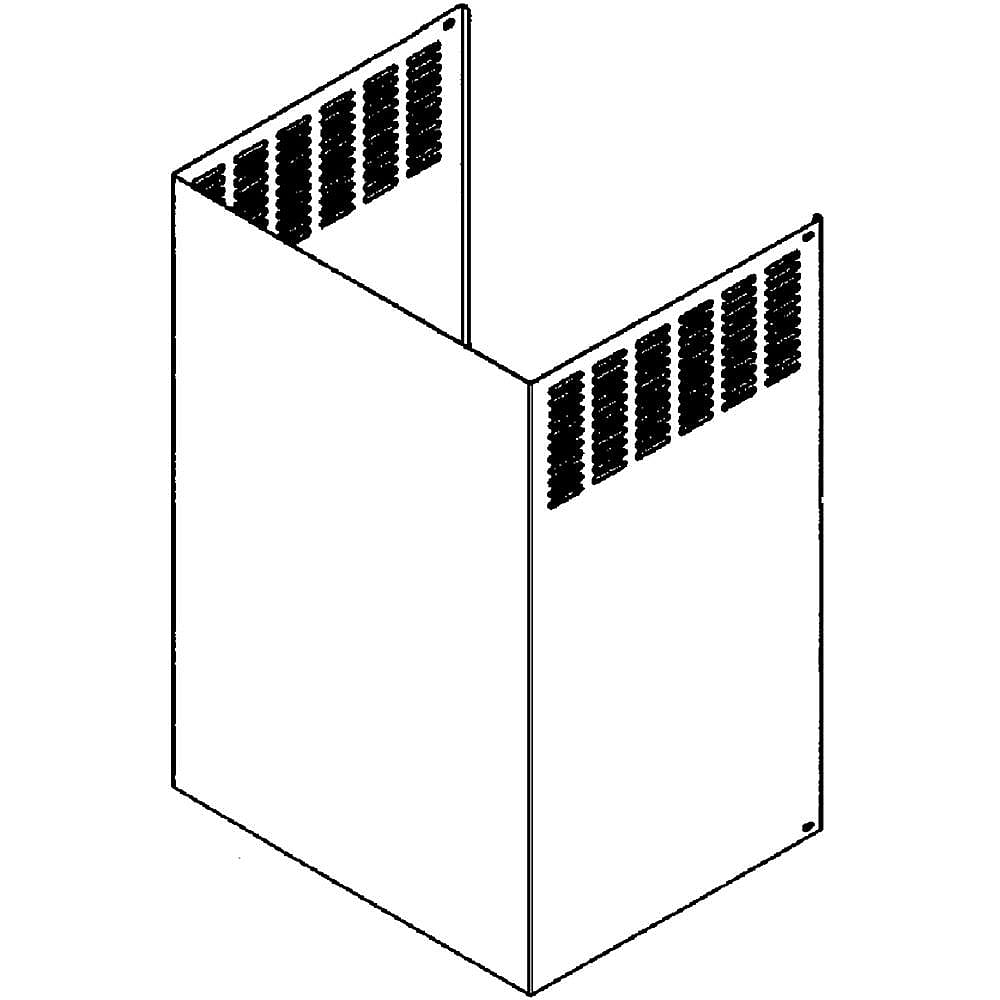 Part #dg81-02243A, Range Hood Duct Cover, Upper