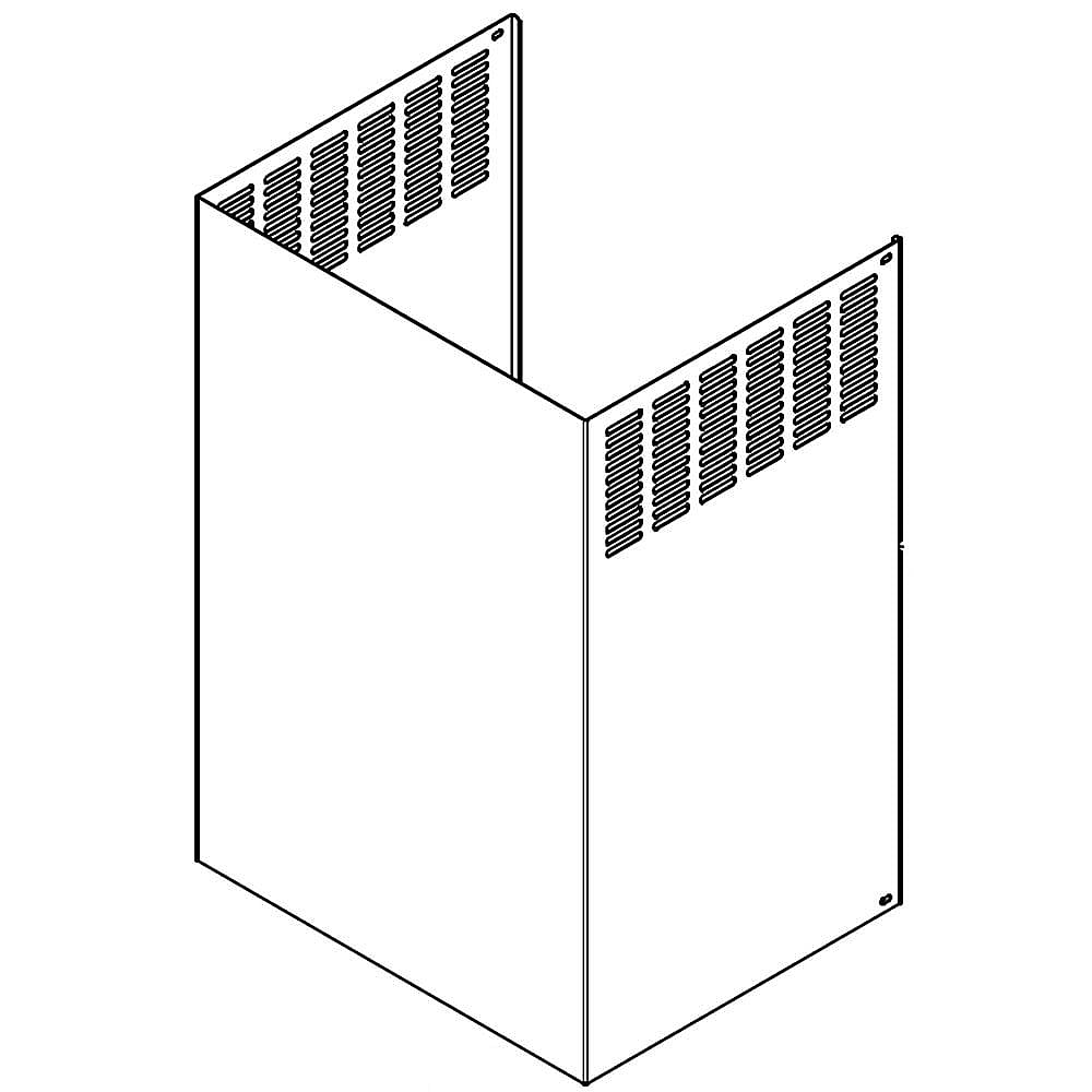 Part #dg81-02247A, Range Hood Duct Cover, Upper