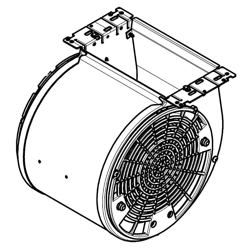 Part #dg81-02543A, Range Hood Fan Motor Assembly