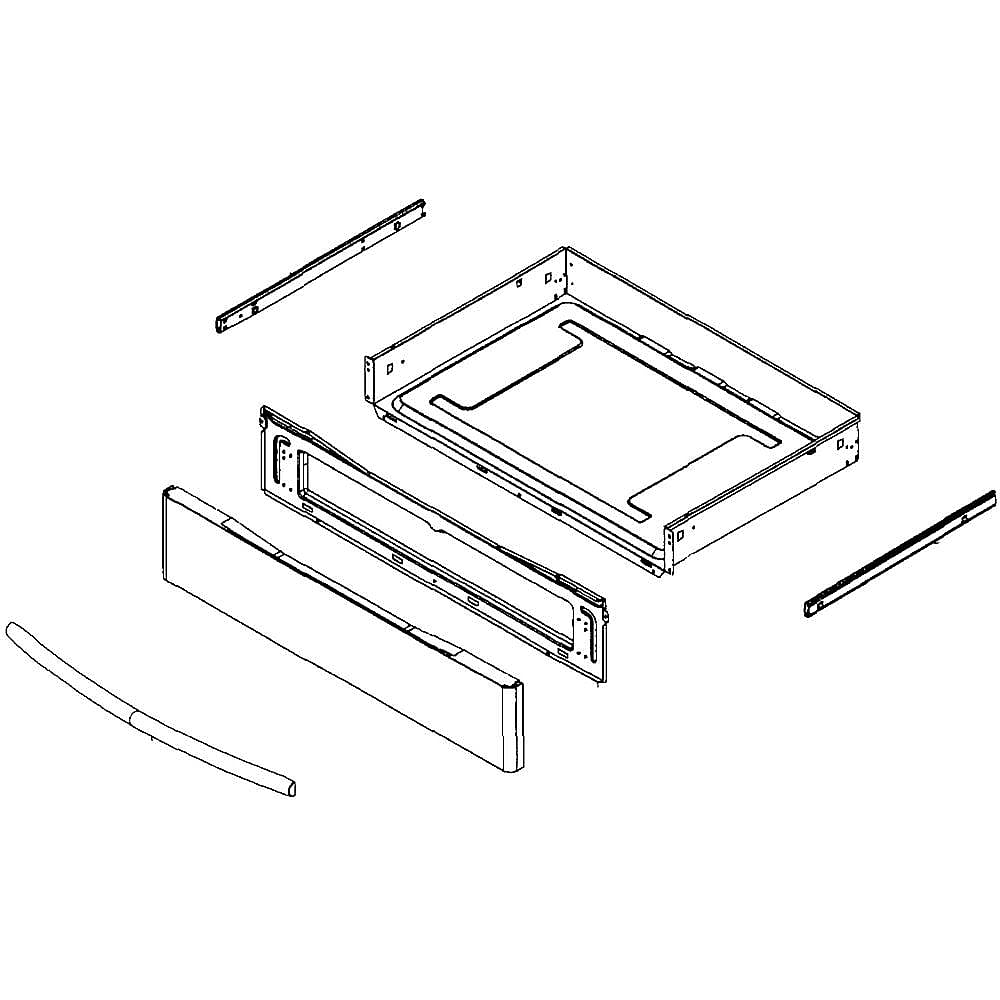 Part #dg94-00210H, Range Drawer Assembly