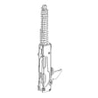 Range Oven Door Hinge for Samsung NE63A6311SG/AA-00 - Part DG94-00358E