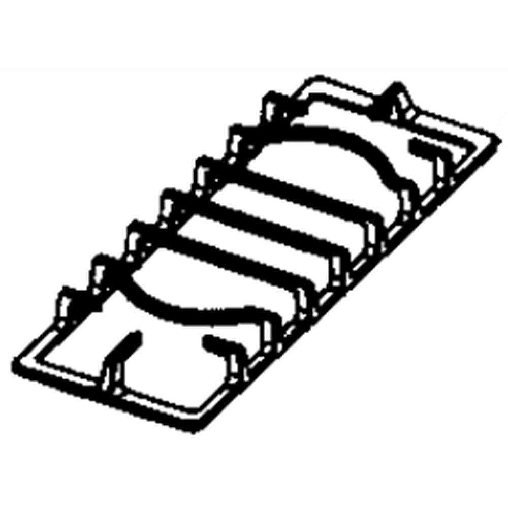 Part #dg94-00469B, Range Surface Burner Grate, Center / 19.29 x 11.89 x 1.65