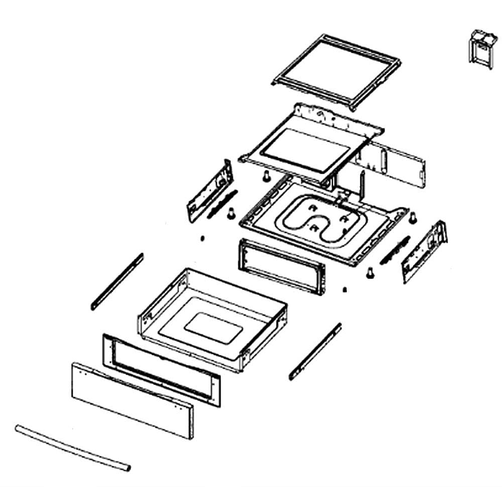 Part #dg94-00482A, Drawer Assembly