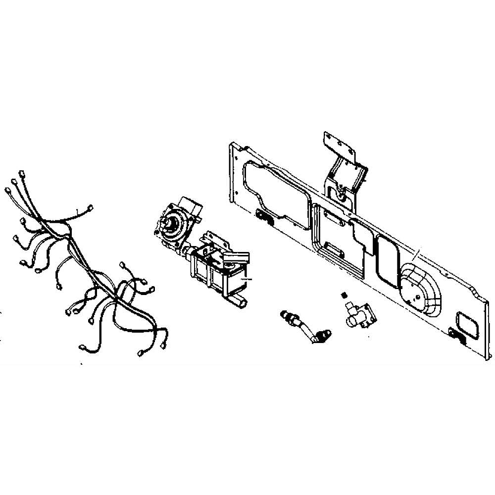 Part #dg94-00513A, Range Warmer Drawer Rear Cover Assembly / 6.61 x 27.95 x 5.59