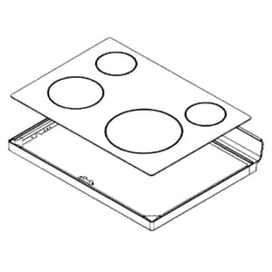 Samsung Range Main Top DG94-00735P