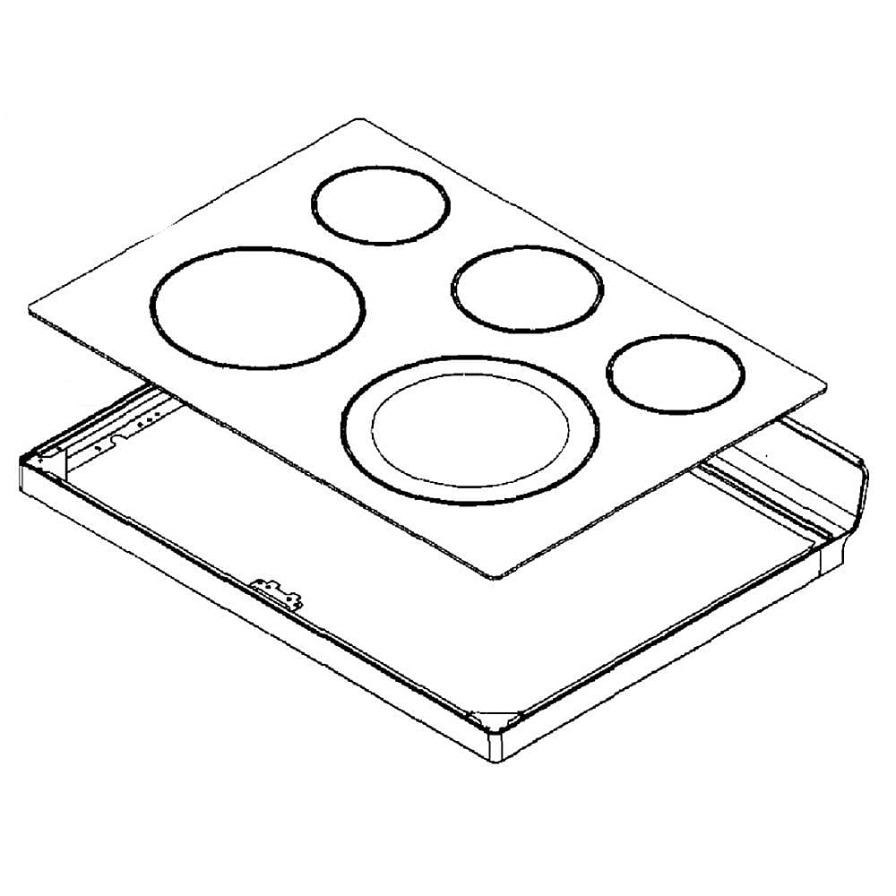 Part #dg94-00735Q, Samsung Range Storage Drawer Housing Assembly