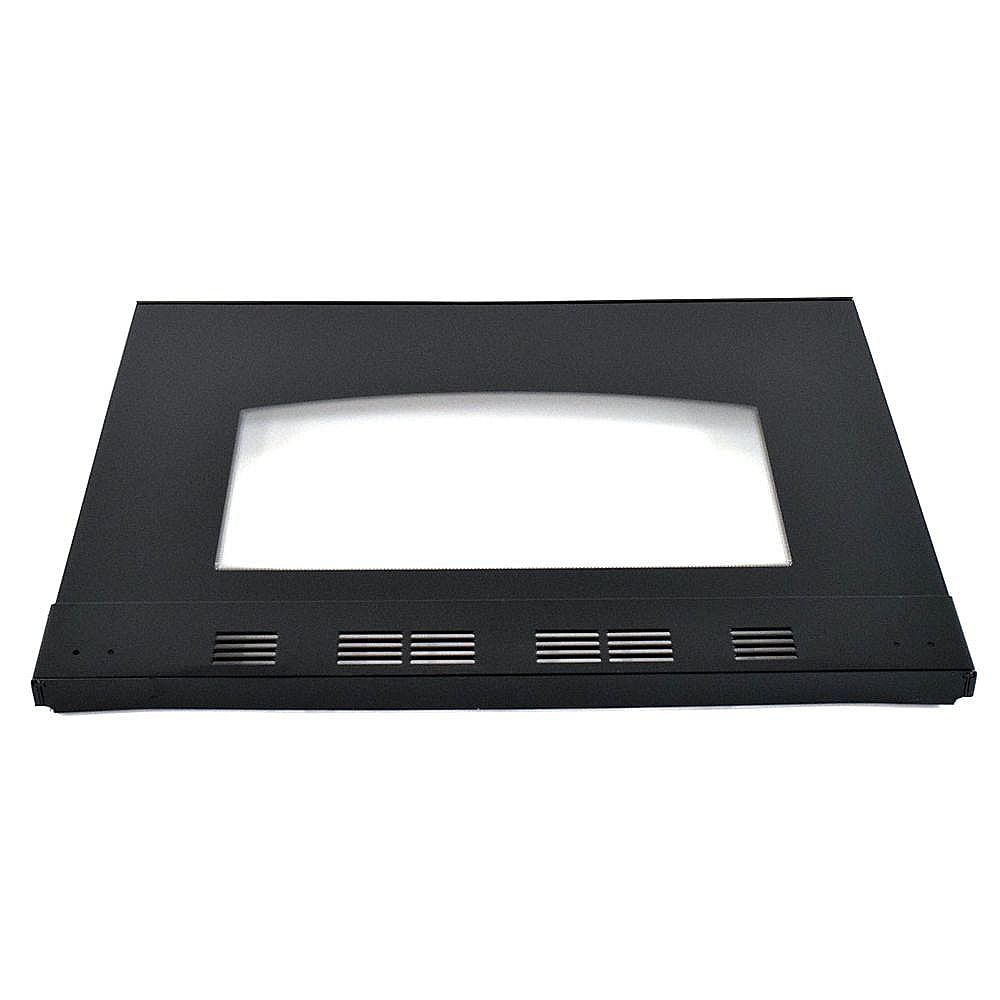 Part #dg94-00744B, Range Oven Door Outer Panel Assembly (Black)