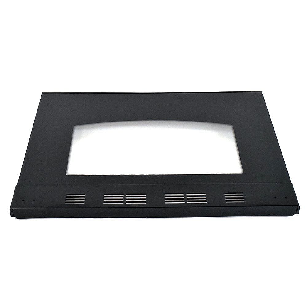 Photo of Range Oven Door Outer Panel Assembly (Black) from Repair Parts Direct