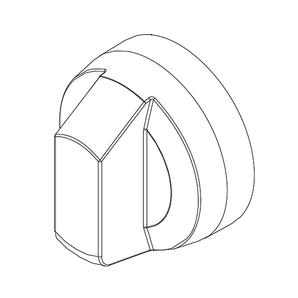 Part #dg94-00946A, Range Warming Drawer Knob