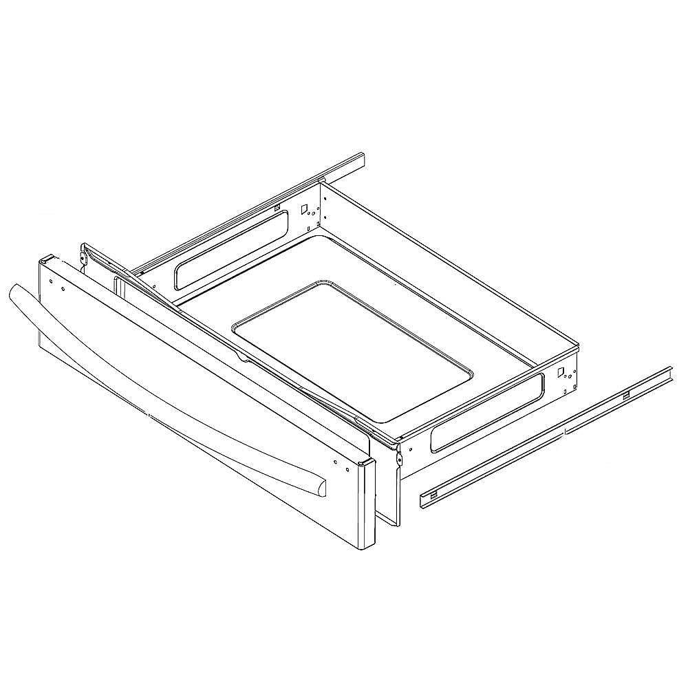 Part #dg94-00959A, Range Warming Drawer Assembly
