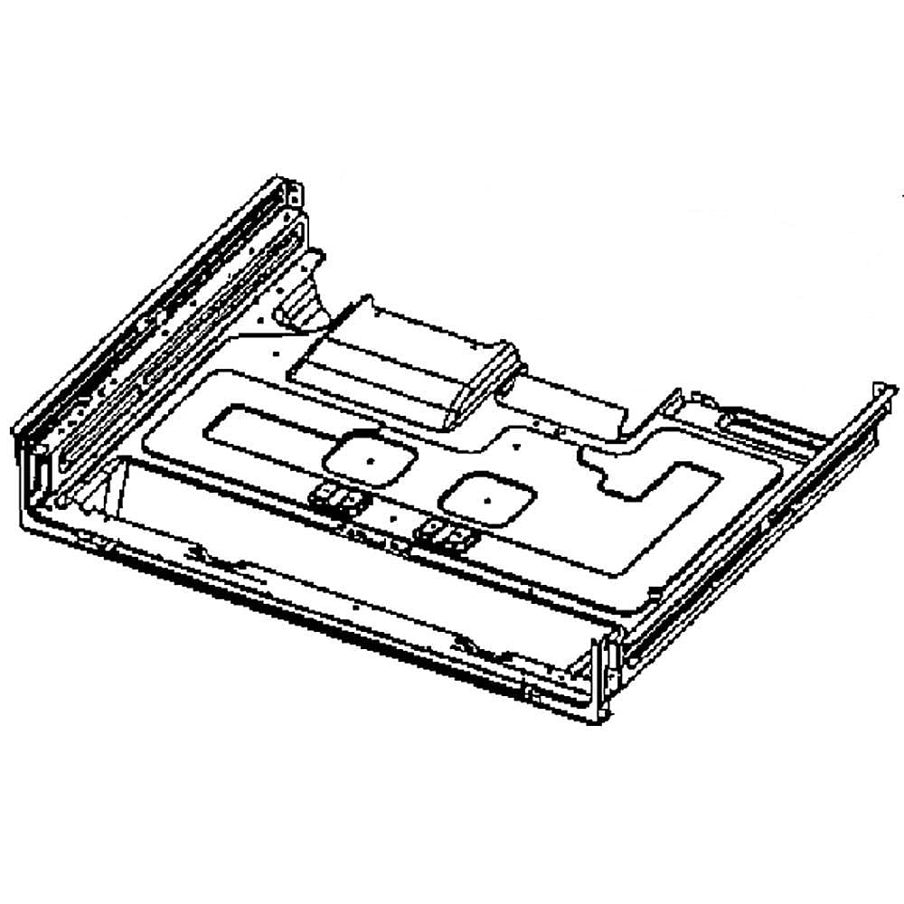 Part #dg94-00985A, Range Main Top Burner Box