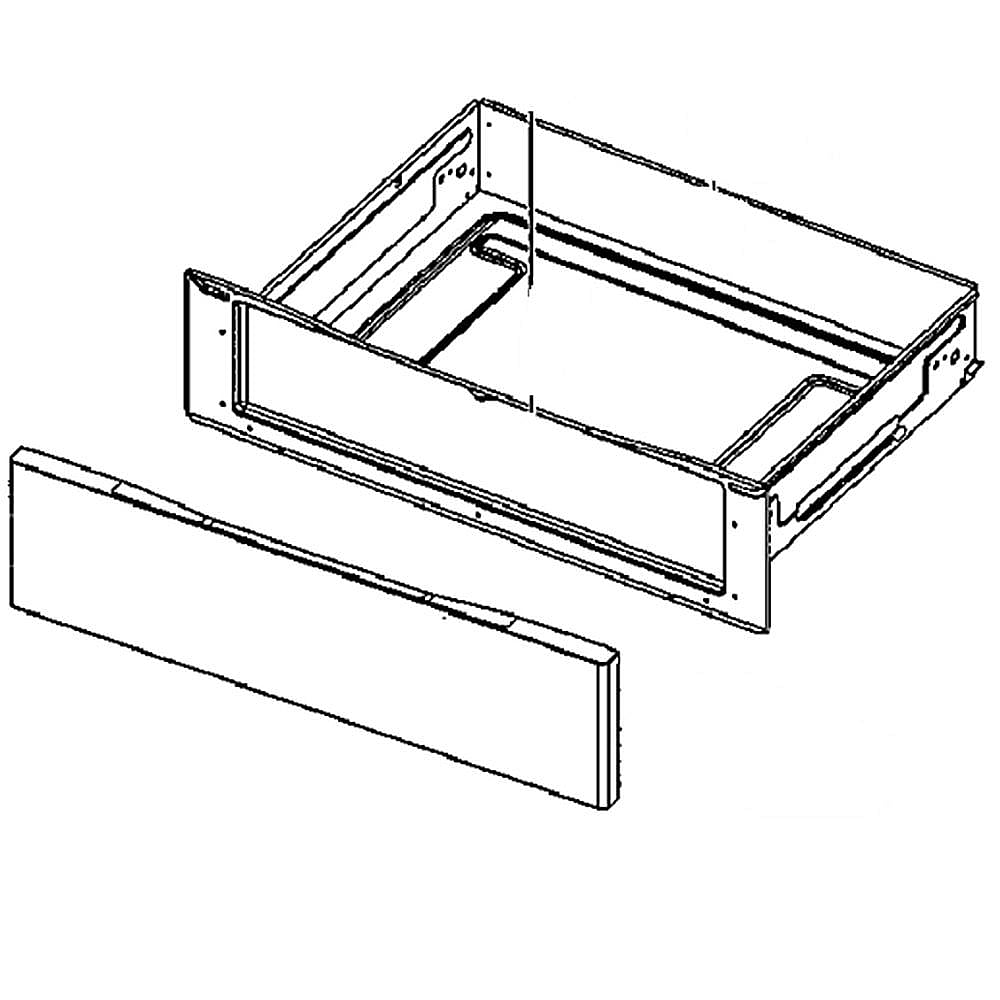 Part #dg94-01248A, Range Storage Drawer Assembly