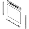 Range Oven Door Outer Panel Assembly DG94-01306D