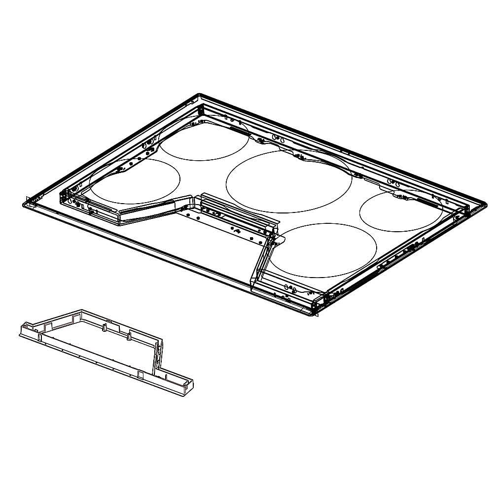 Part #dg94-01476A, Samsung Cooktop Main Top