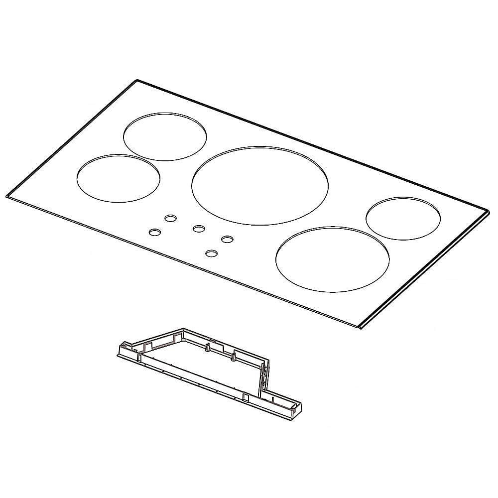 Part #dg94-01478A, Samsung Cooktop Main Top