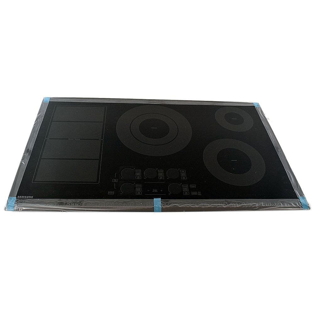 Part #dg94-01519B, Cooktop Main Top Assembly (Black) / 37.40 x 24.80 x 7.87