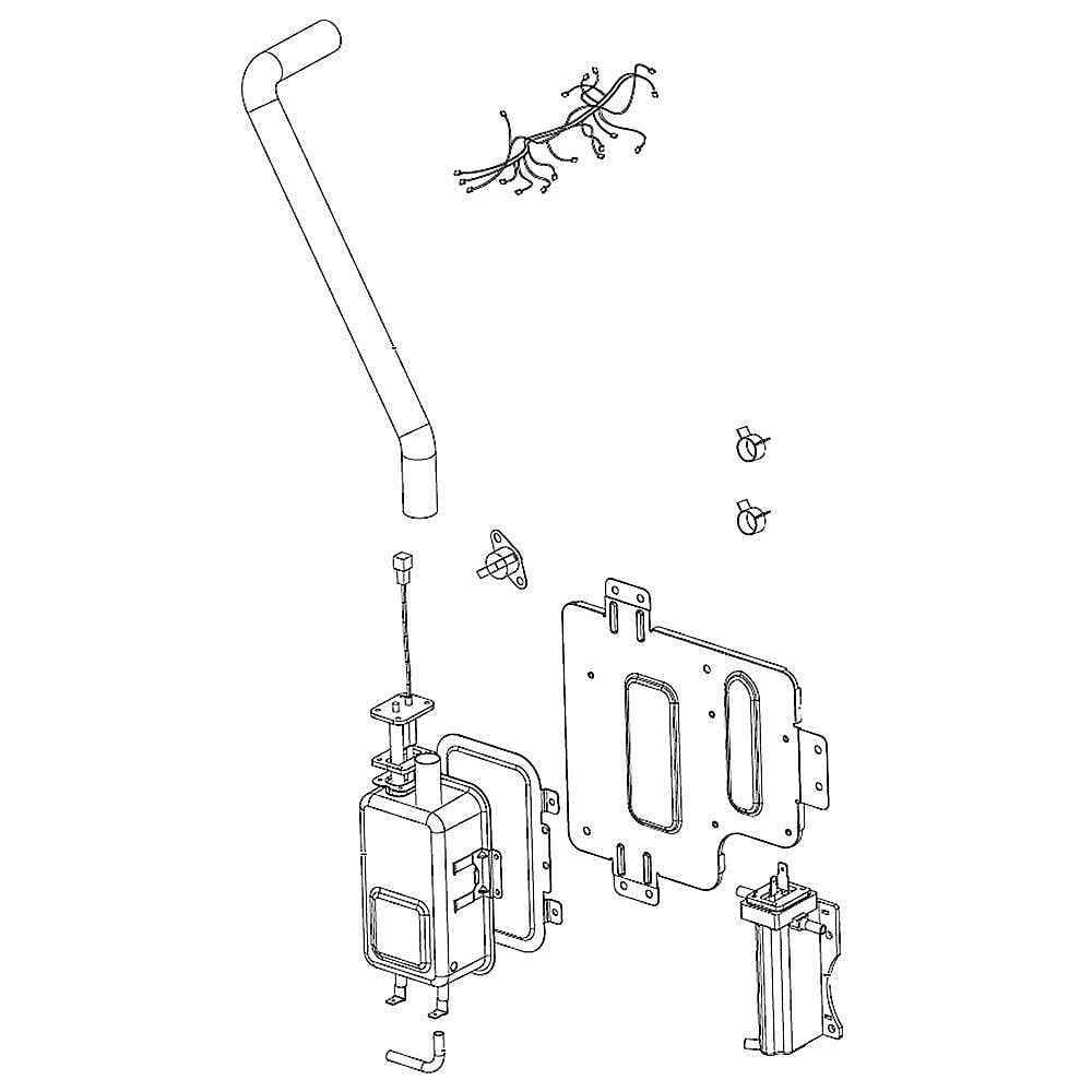 Part #dg94-01636A, Wall Oven Steam Generator Assembly